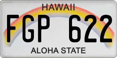 HI license plate FGP622