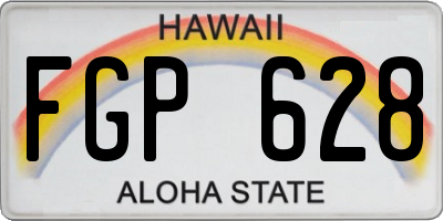 HI license plate FGP628