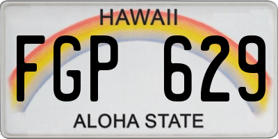 HI license plate FGP629
