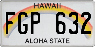 HI license plate FGP632