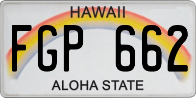 HI license plate FGP662