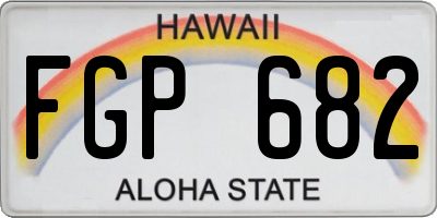 HI license plate FGP682