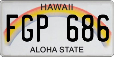 HI license plate FGP686