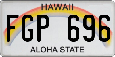 HI license plate FGP696