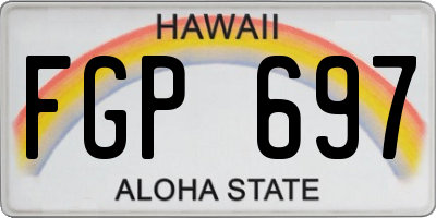 HI license plate FGP697