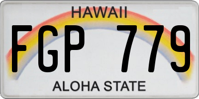 HI license plate FGP779