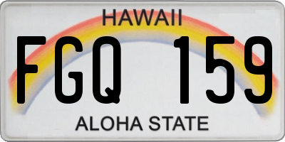 HI license plate FGQ159