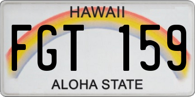 HI license plate FGT159
