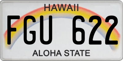 HI license plate FGU622