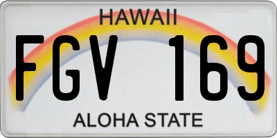HI license plate FGV169