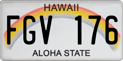 HI license plate FGV176