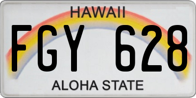 HI license plate FGY628