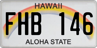 HI license plate FHB146