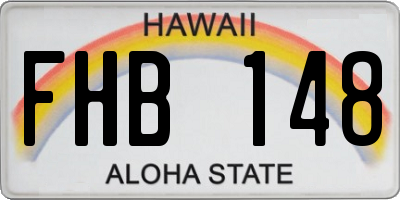 HI license plate FHB148