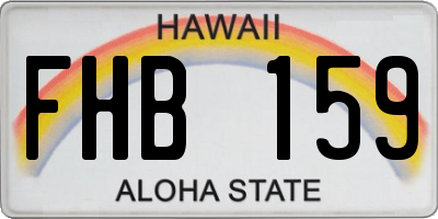 HI license plate FHB159
