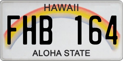 HI license plate FHB164