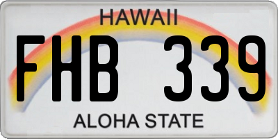 HI license plate FHB339