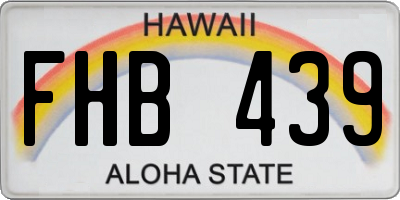 HI license plate FHB439