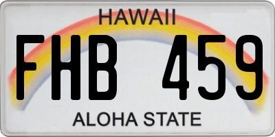 HI license plate FHB459