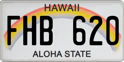 HI license plate FHB620