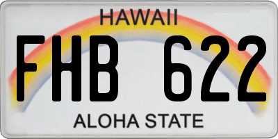 HI license plate FHB622