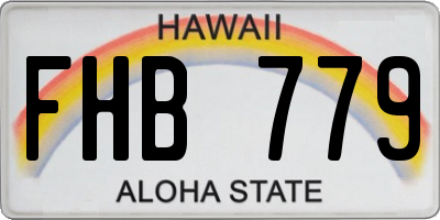 HI license plate FHB779