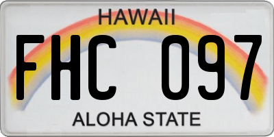 HI license plate FHC097