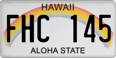 HI license plate FHC145