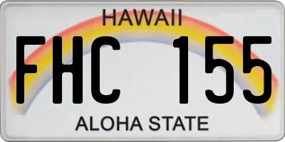 HI license plate FHC155