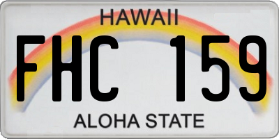 HI license plate FHC159
