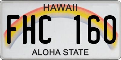 HI license plate FHC160