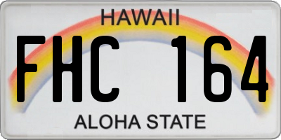 HI license plate FHC164