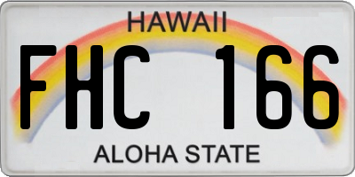 HI license plate FHC166