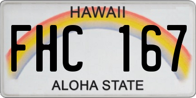 HI license plate FHC167