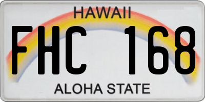 HI license plate FHC168