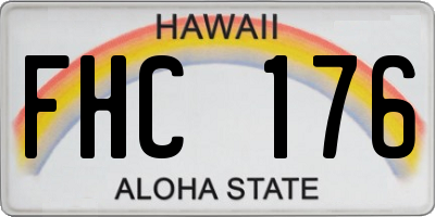 HI license plate FHC176