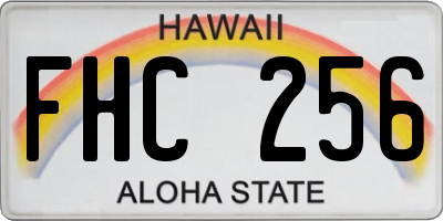 HI license plate FHC256