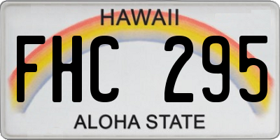 HI license plate FHC295