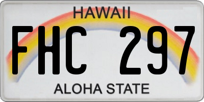 HI license plate FHC297