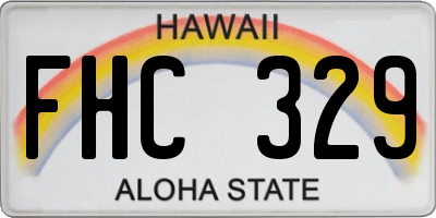 HI license plate FHC329