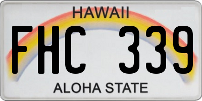 HI license plate FHC339