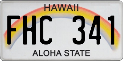 HI license plate FHC341