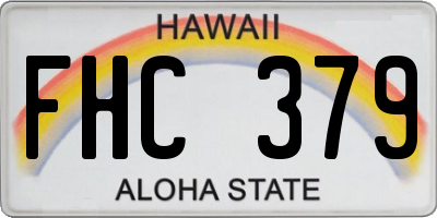 HI license plate FHC379