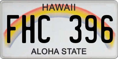 HI license plate FHC396