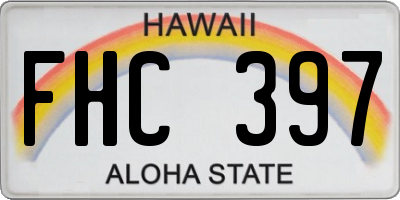HI license plate FHC397