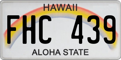 HI license plate FHC439