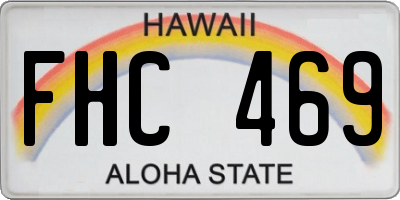 HI license plate FHC469