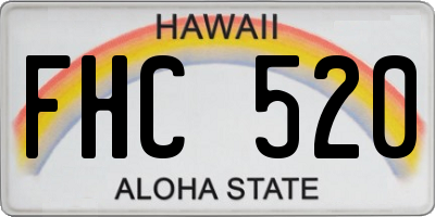 HI license plate FHC520