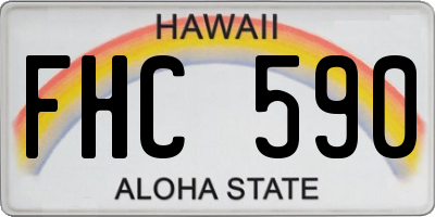 HI license plate FHC590