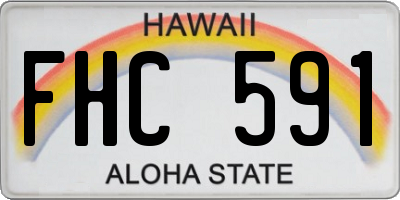 HI license plate FHC591